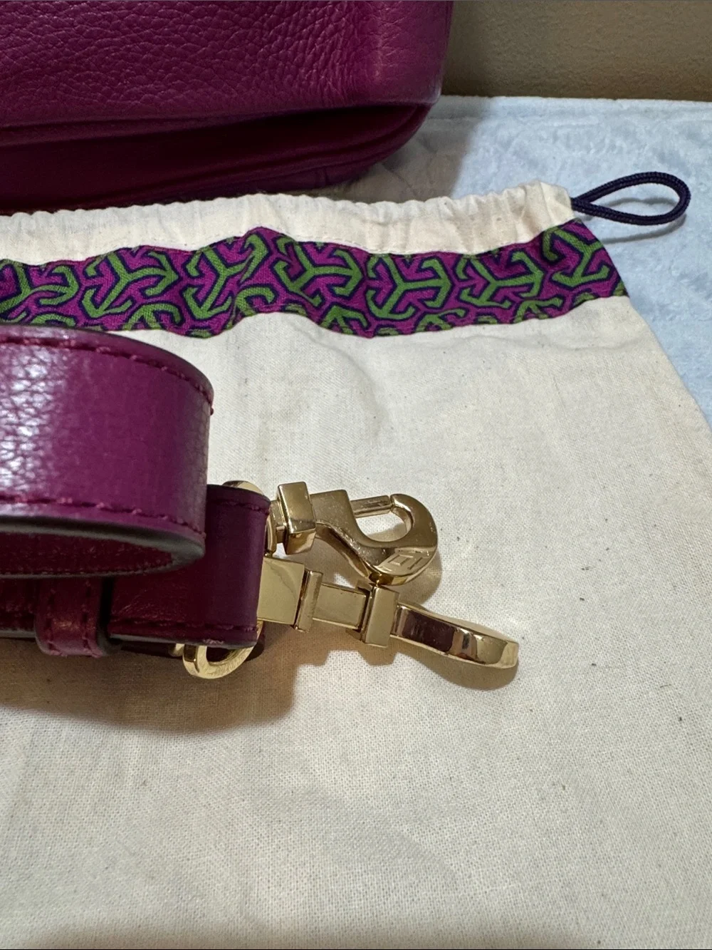 Tory Burch rich plum